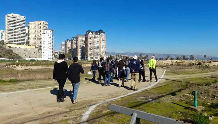 Delegación de Tribunal Ambiental realizó inspección en el sector de Las Salinas en Viña del Mar.