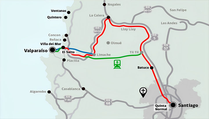 Fracasó licitación del estudio de prefactibilidad del tren Valparaíso-Santiago.
