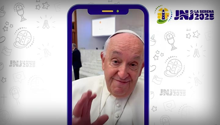 Papa Francisco saluda a los jóvenes de Chile que participarán en la Jornada Nacional de la Juventud