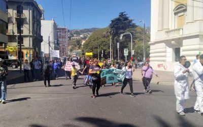 Damnificados por megaincendio marcharon acusando falta de respuestas del gobierno