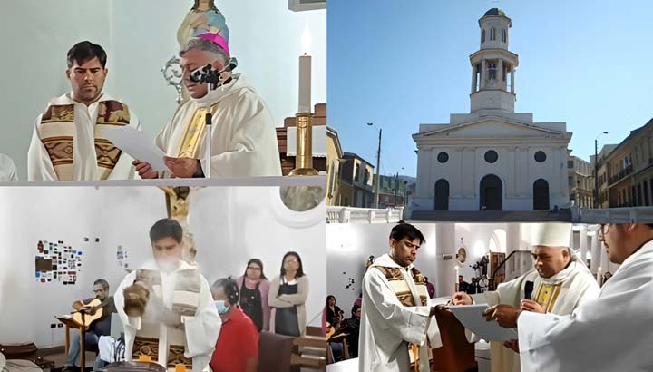 Padre Víctor Godoy asumió como nuevo párroco de la Parroquia de La Matriz de Valparaíso